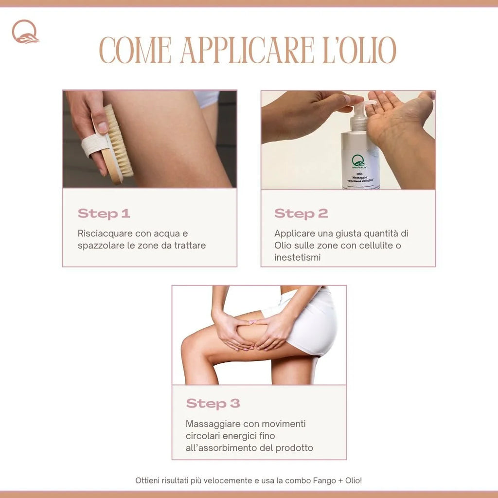 Olio massaggio inestetismi cellulite - 500 ml